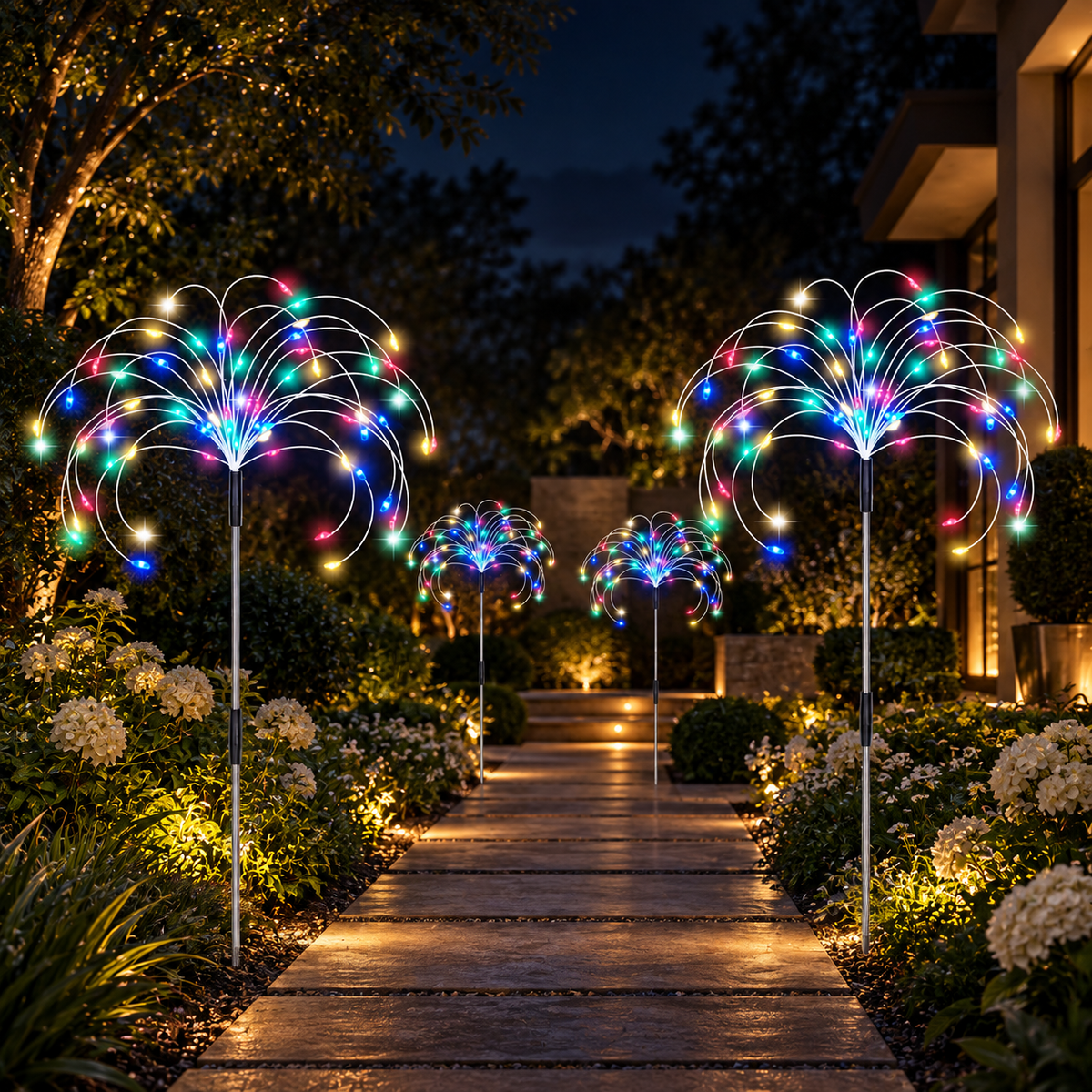 Lunelia™ Solar Glowing Galaxy Firework Lights
