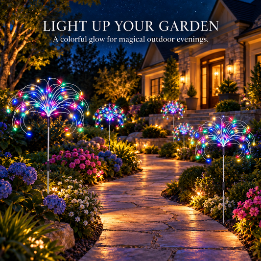 Lunelia™ Solar Glowing Galaxy Firework Lights