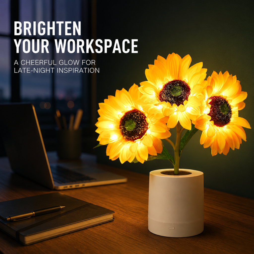 Lunelia™ Shimmering Sunflower Lamp