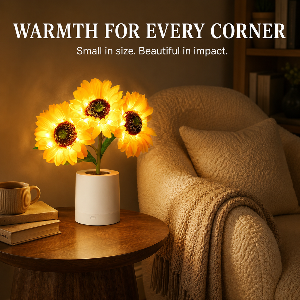 Lunelia™ Shimmering Sunflower Lamp
