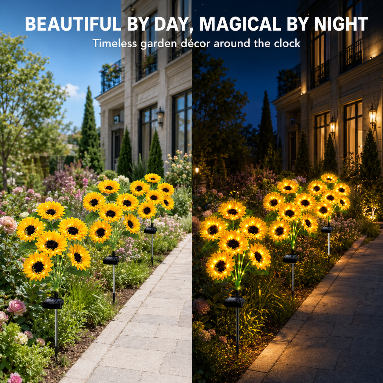 Lunelia™ Solar Sunflower Lights Flowers Outdoor Waterproof