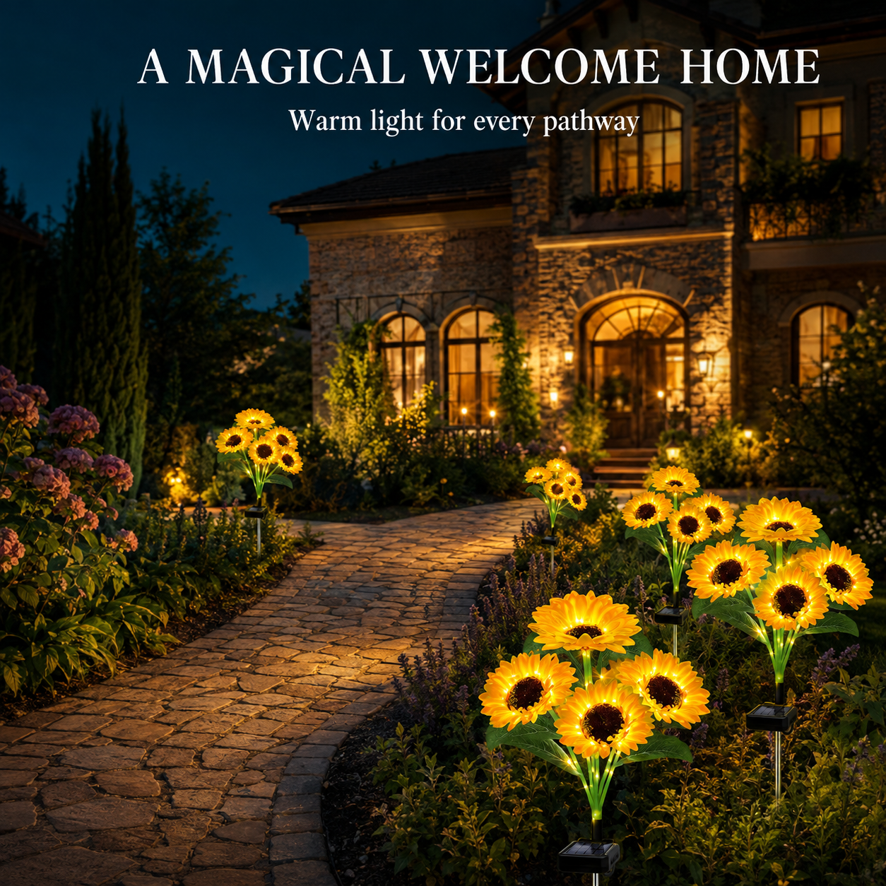 Lunelia™ Solar Sunflower Lights Flowers Outdoor Waterproof