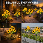 Lunelia™ Solar Sunflower Lights Flowers Outdoor Waterproof