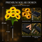 Lunelia™ Solar Sunflower Lights Flowers Outdoor Waterproof