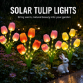 Lunelia™ Solar Tulip Lights – 3 stems with 12 glowing tulips